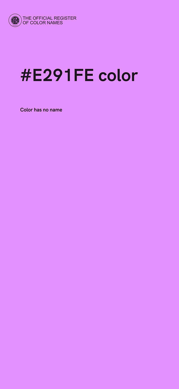 #E291FE color image