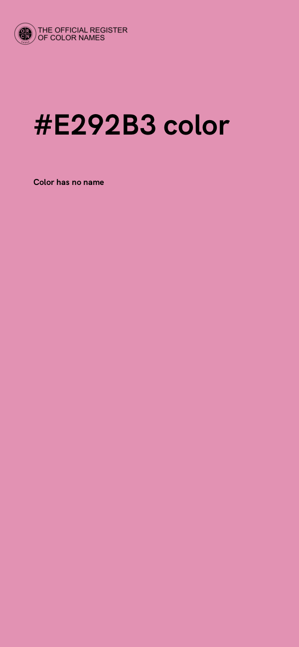 #E292B3 color image