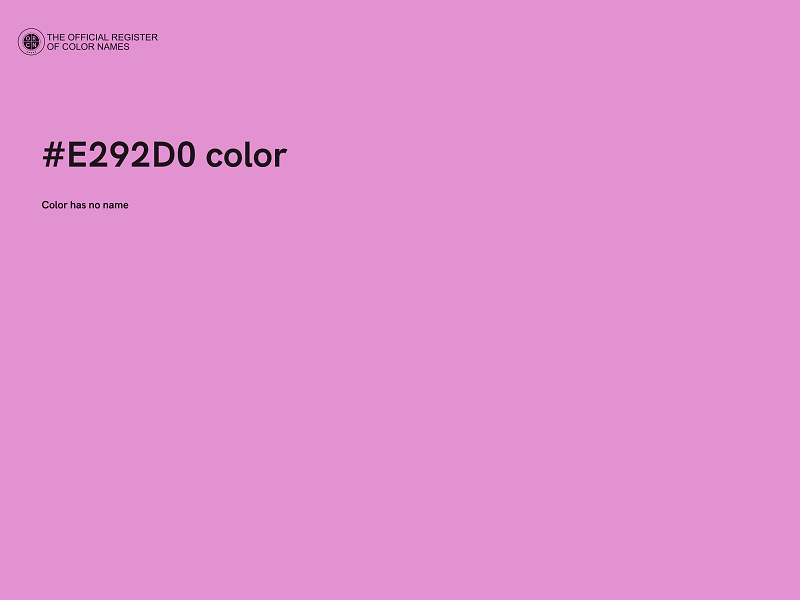 #E292D0 color image