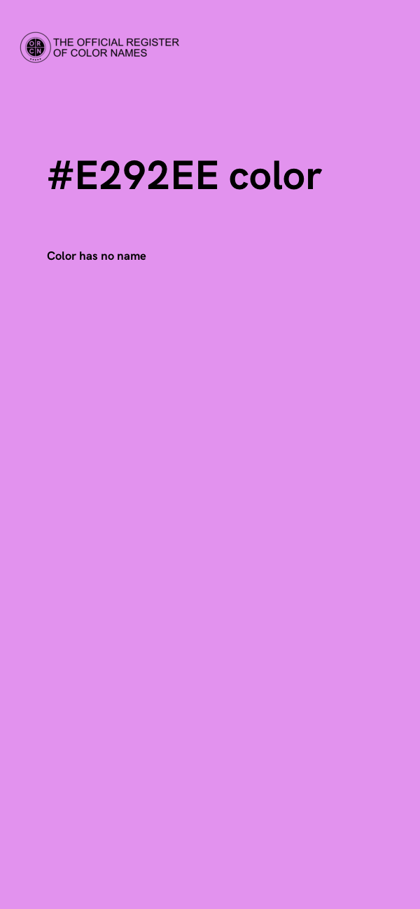 #E292EE color image