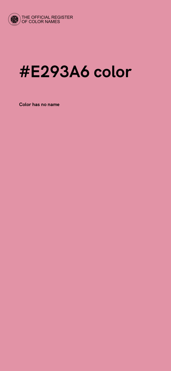 #E293A6 color image
