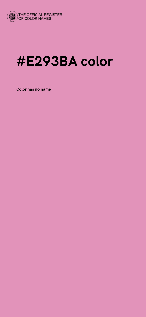 #E293BA color image