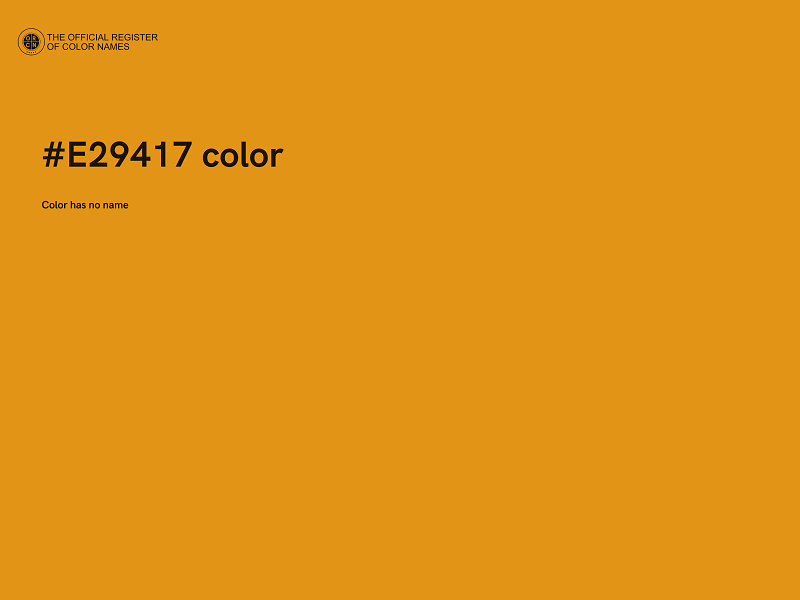 #E29417 color image