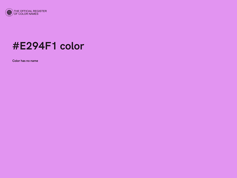 #E294F1 color image
