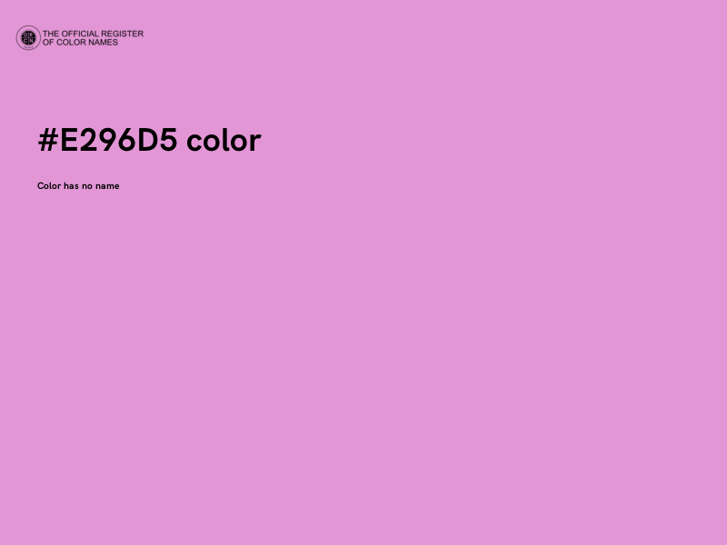 #E296D5 color image