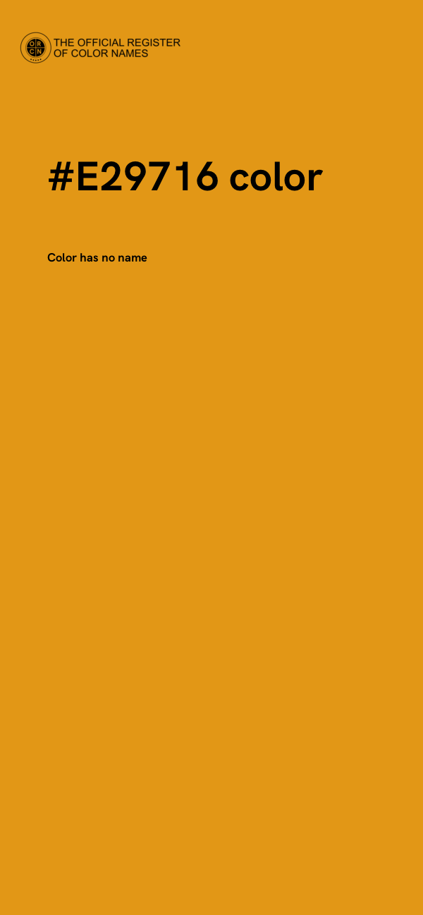 #E29716 color image