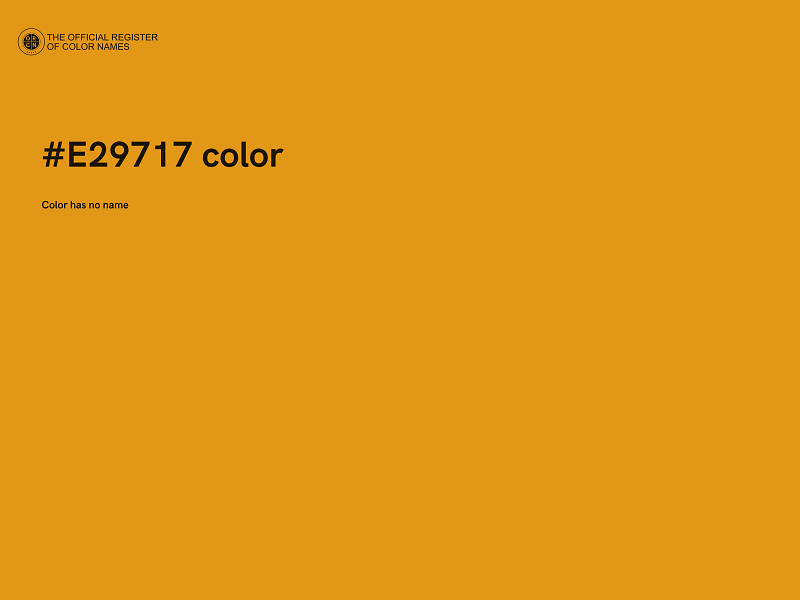 #E29717 color image