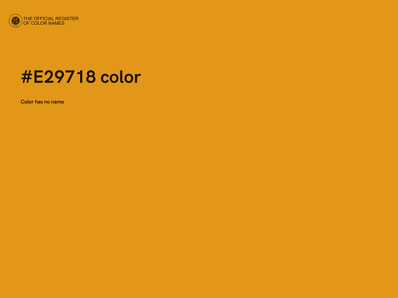 #E29718 color image