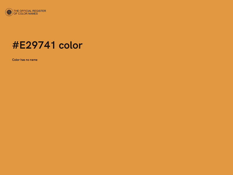 #E29741 color image