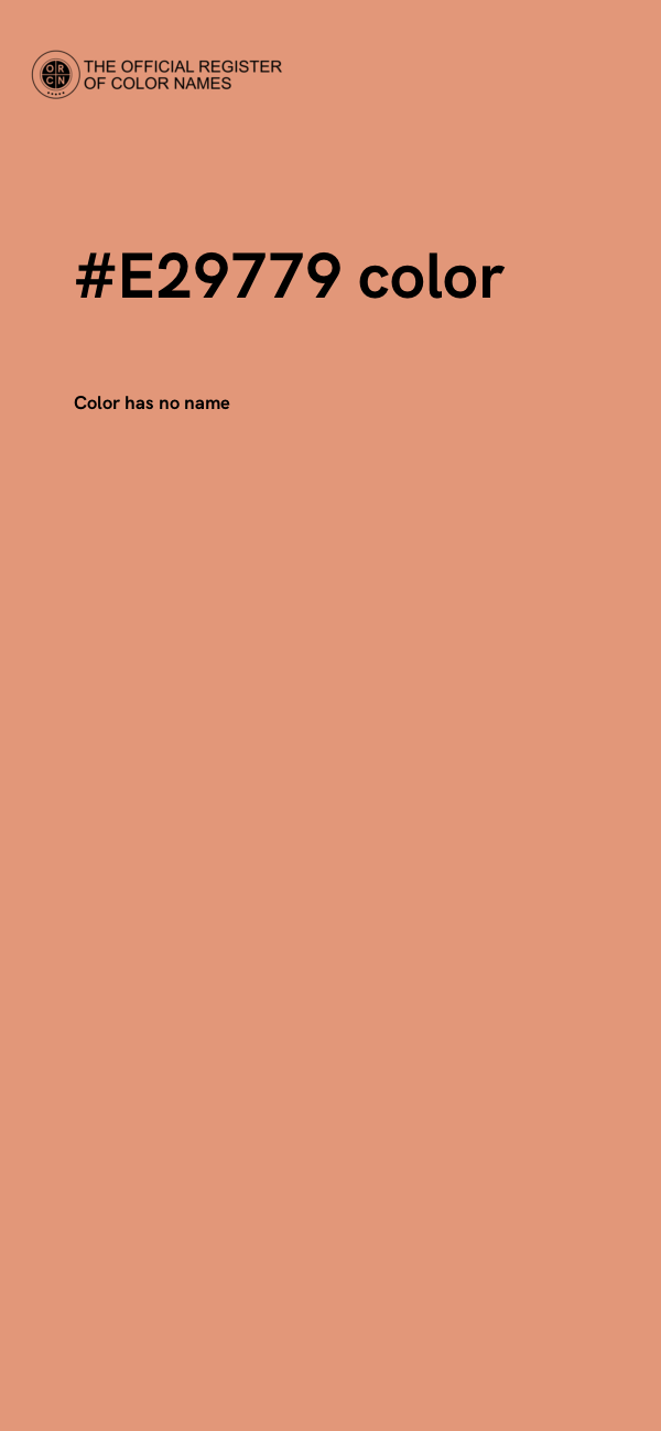 #E29779 color image
