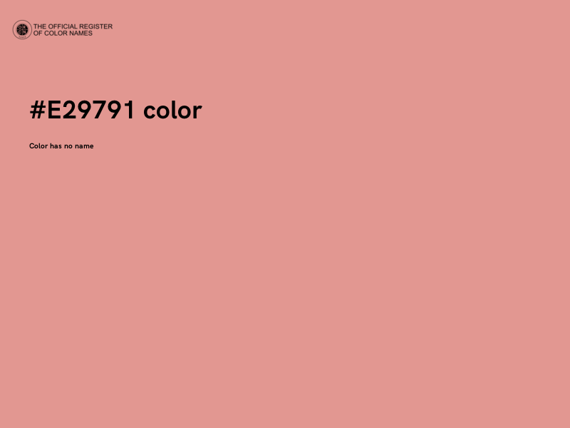 #E29791 color image