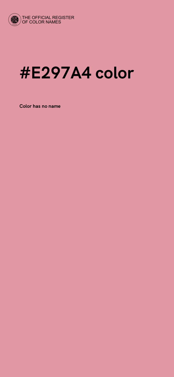 #E297A4 color image