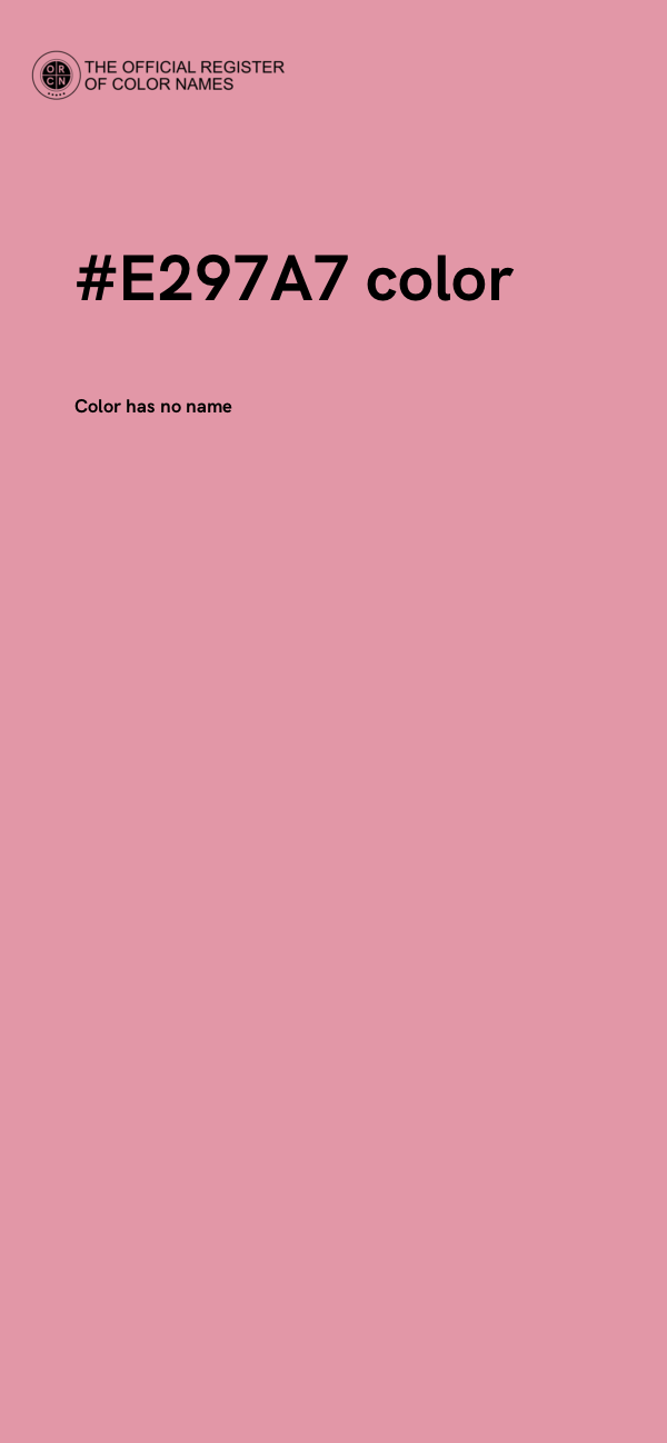 #E297A7 color image