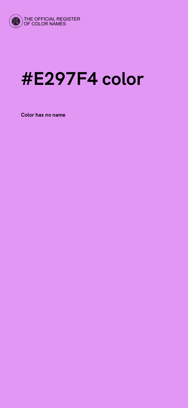 #E297F4 color image