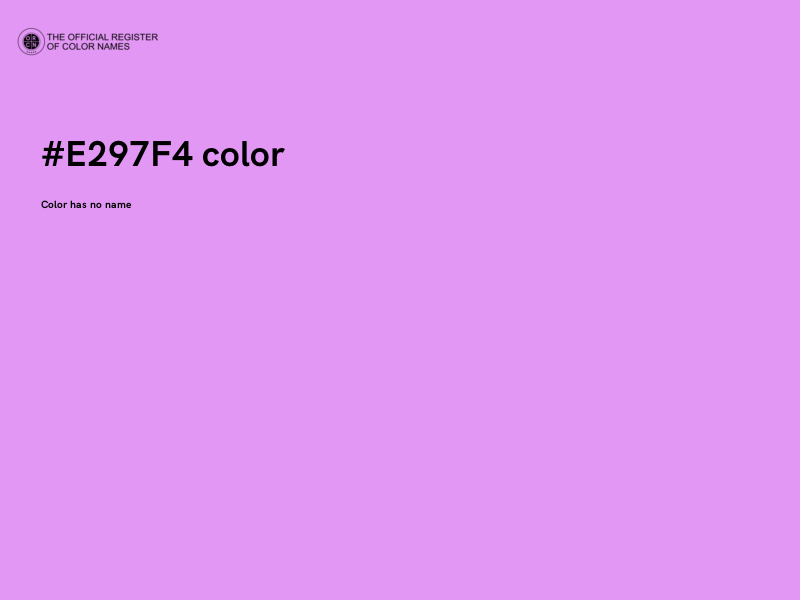 #E297F4 color image