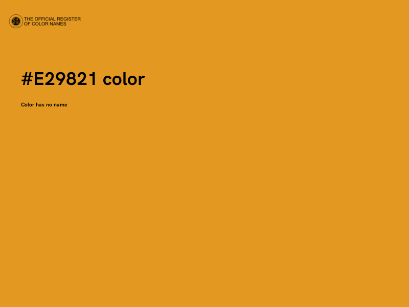 #E29821 color image