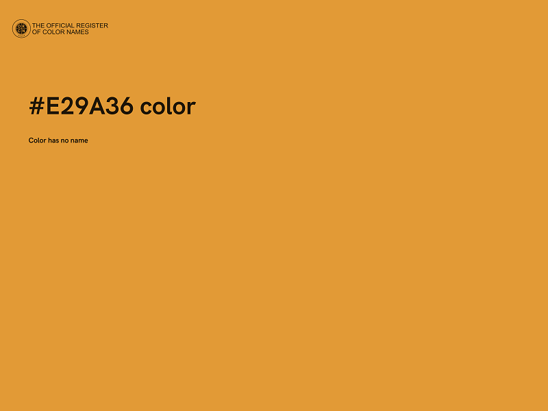 #E29A36 color image