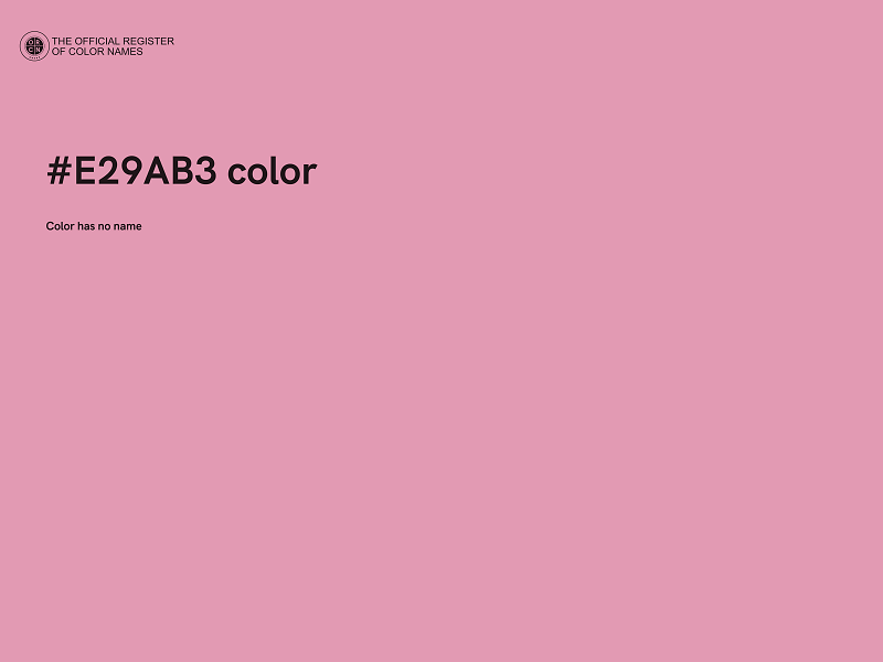 #E29AB3 color image