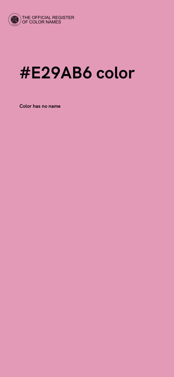 #E29AB6 color image