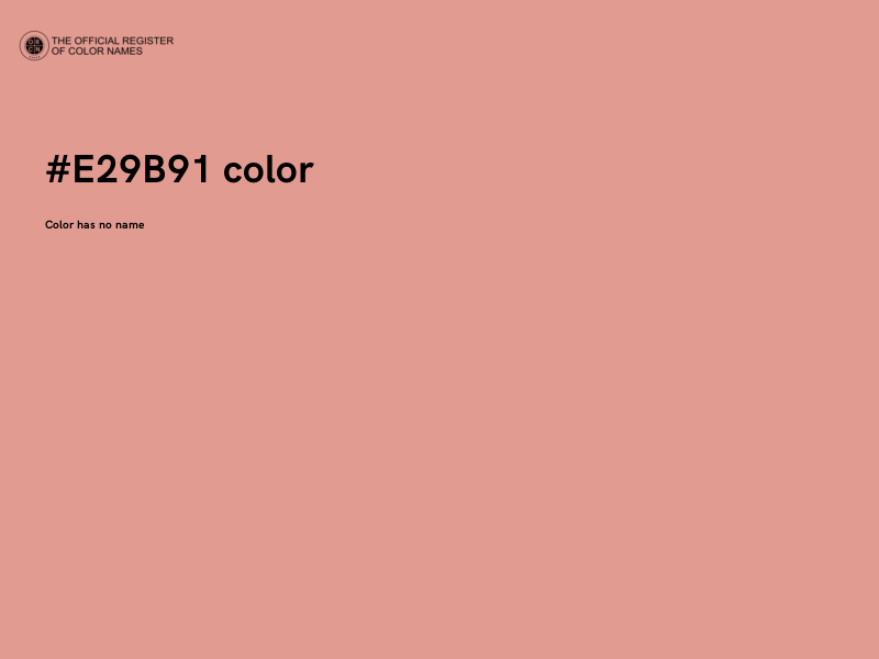 #E29B91 color image
