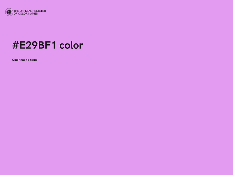 #E29BF1 color image