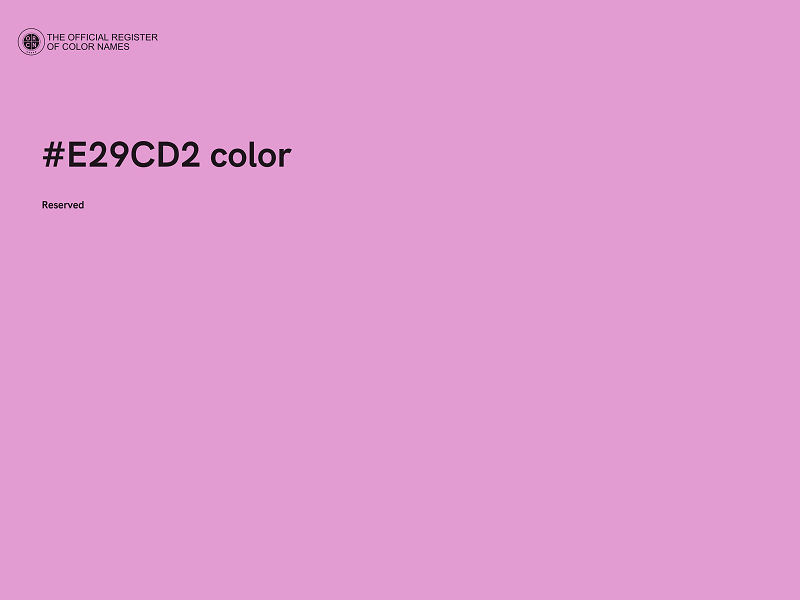 #E29CD2 color image