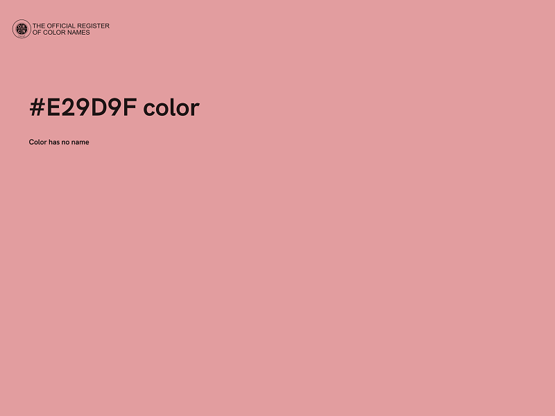 #E29D9F color image