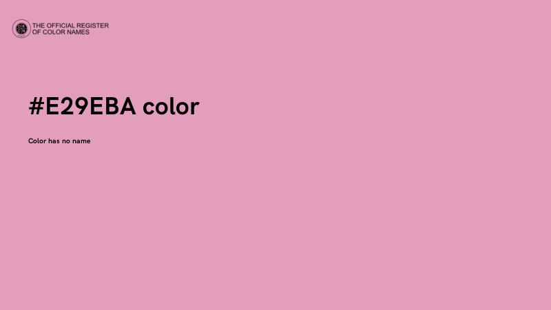 #E29EBA color image