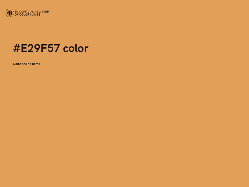 #E29F57 color image