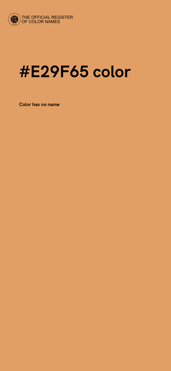 #E29F65 color image