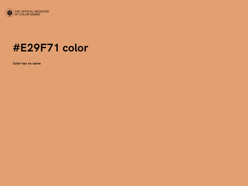 #E29F71 color image