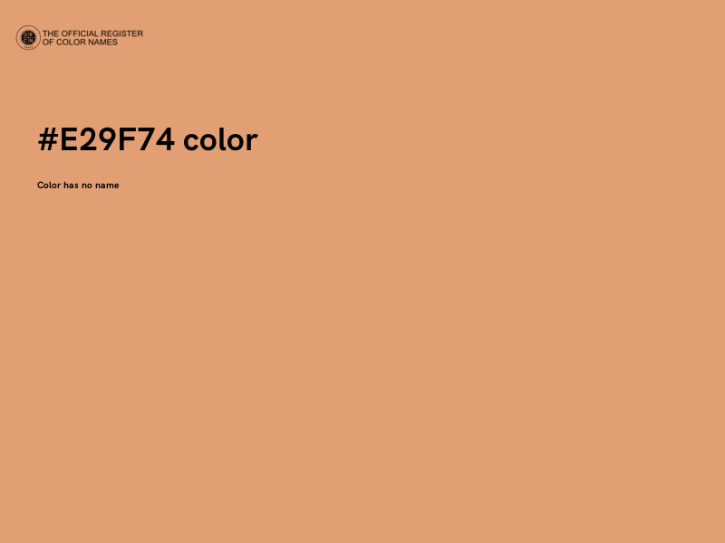 #E29F74 color image