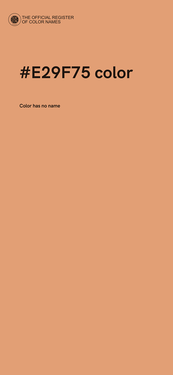 #E29F75 color image