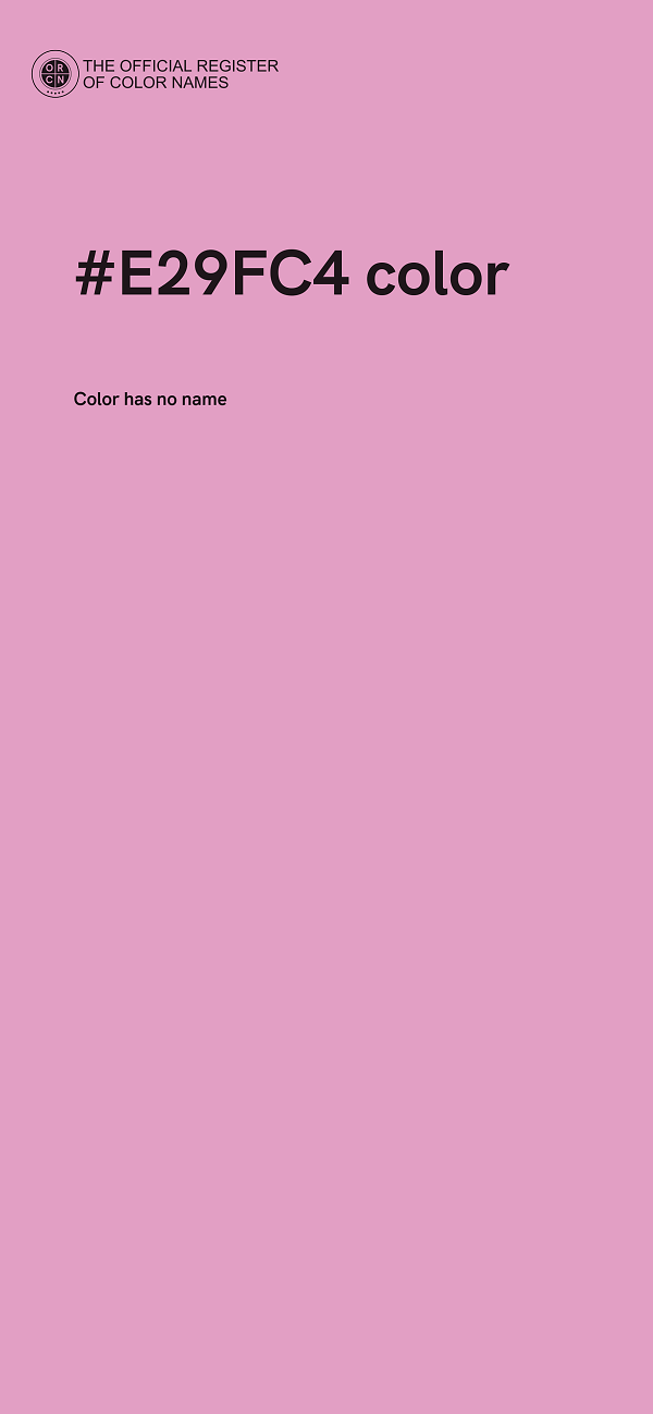 #E29FC4 color image