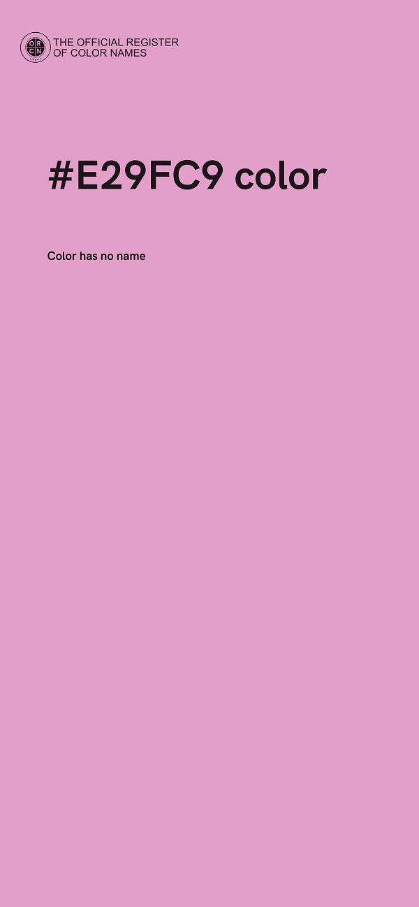#E29FC9 color image