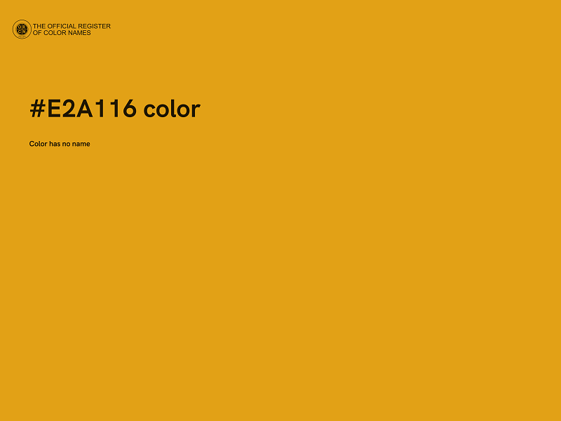 #E2A116 color image