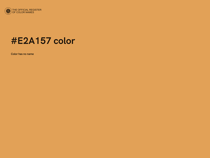#E2A157 color image