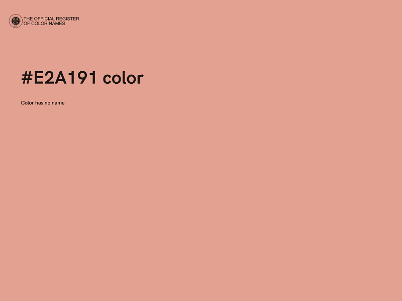 #E2A191 color image