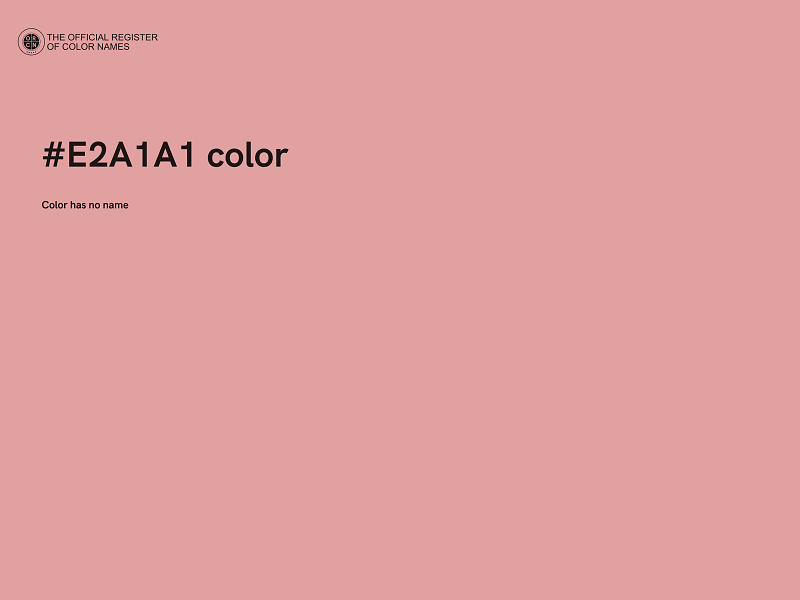 #E2A1A1 color image