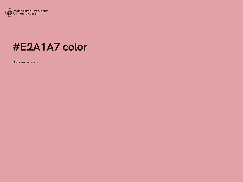 #E2A1A7 color image