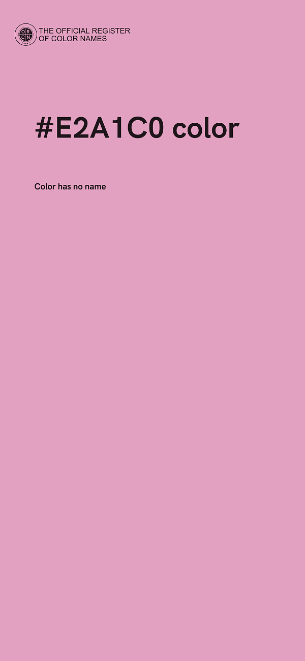 #E2A1C0 color image