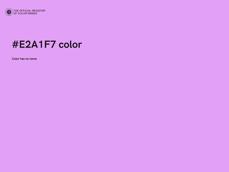 #E2A1F7 color image