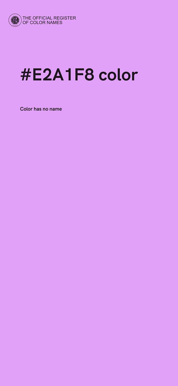 #E2A1F8 color image