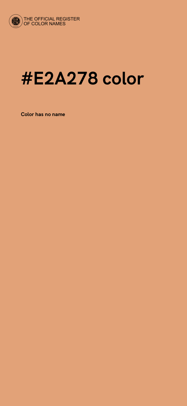#E2A278 color image