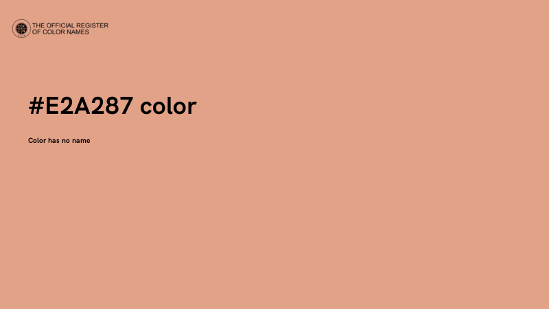 #E2A287 color image