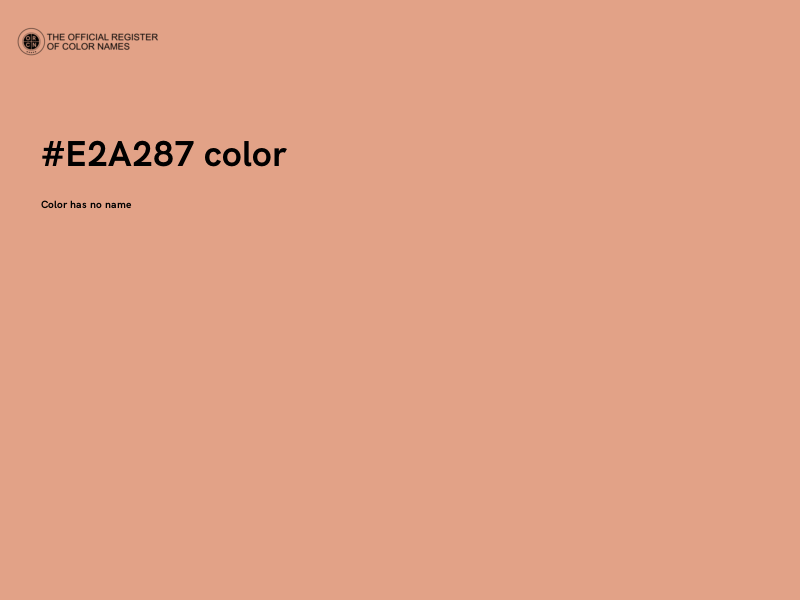 #E2A287 color image