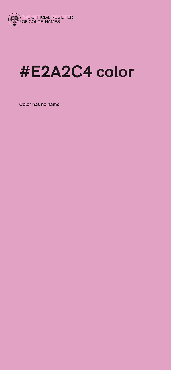 #E2A2C4 color image