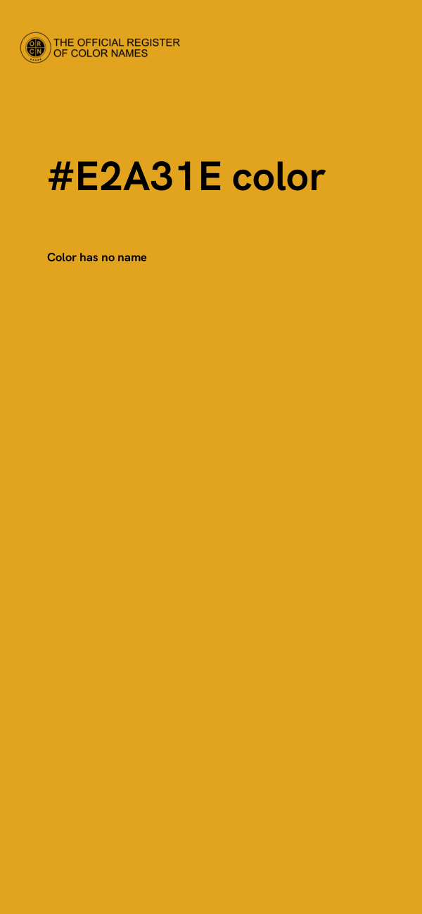 #E2A31E color image