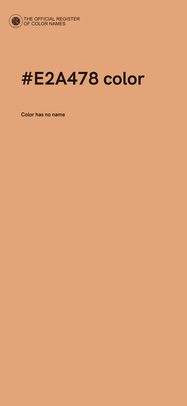 #E2A478 color image