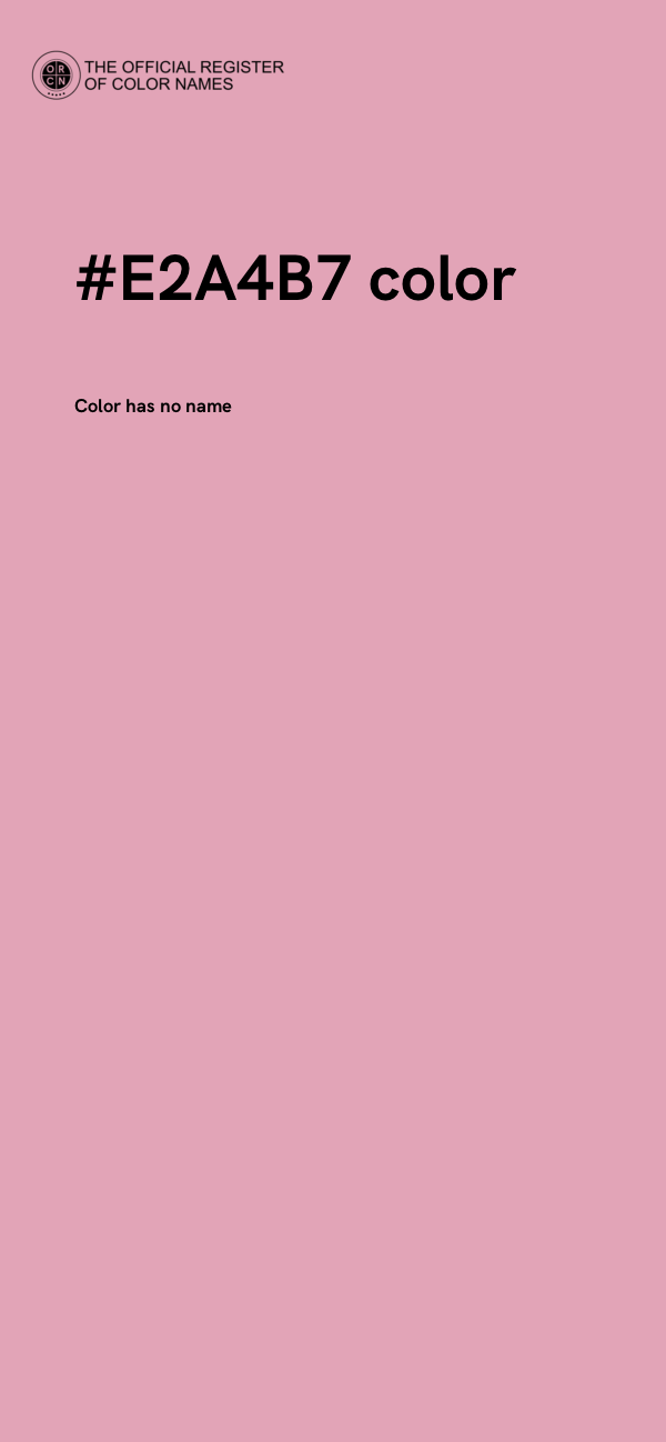 #E2A4B7 color image